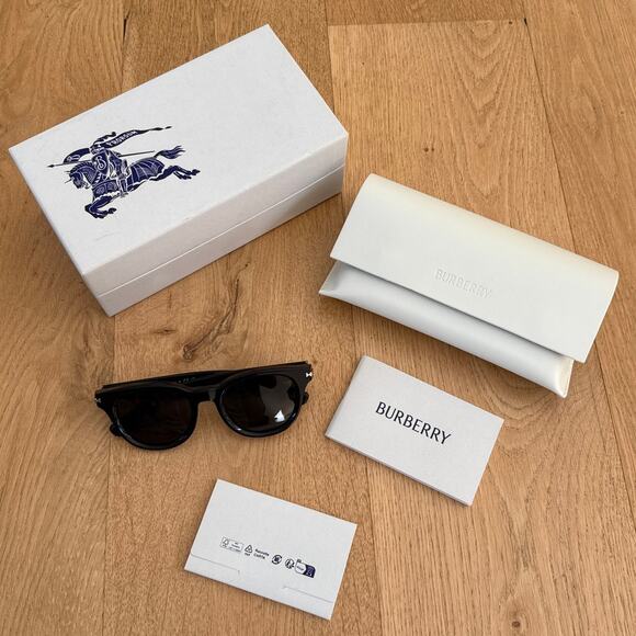 Burberry Sunglasses OBE4439F Black Dark Gray - Picture 1 of 10